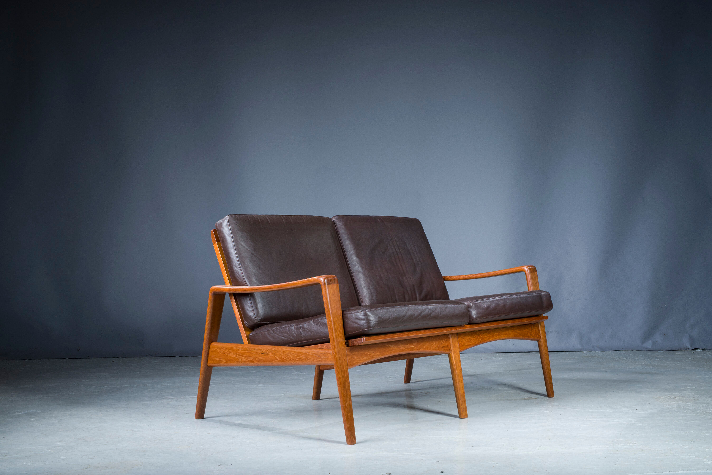 Canapé scandinave en teck du milieu du siècle par Arne Wahl Iversen pour Comfort, Danemark, années 1960