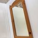 Miroir mural pin massif vintage