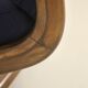 Fauteuil de bureau vintage pivotant en bois année 70