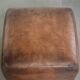 Sheepskin design ottoman with a very beautiful patina and stunning colours