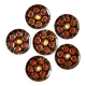 Set of 6 Vallauris oyster plates in slip - 1960s