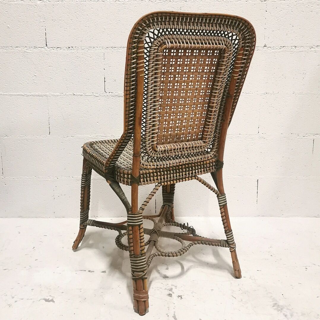 Perret and Vibert rattan chair, late 19th century