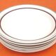 6 soup plates Boch Frères La Louvière Belgian manufacture