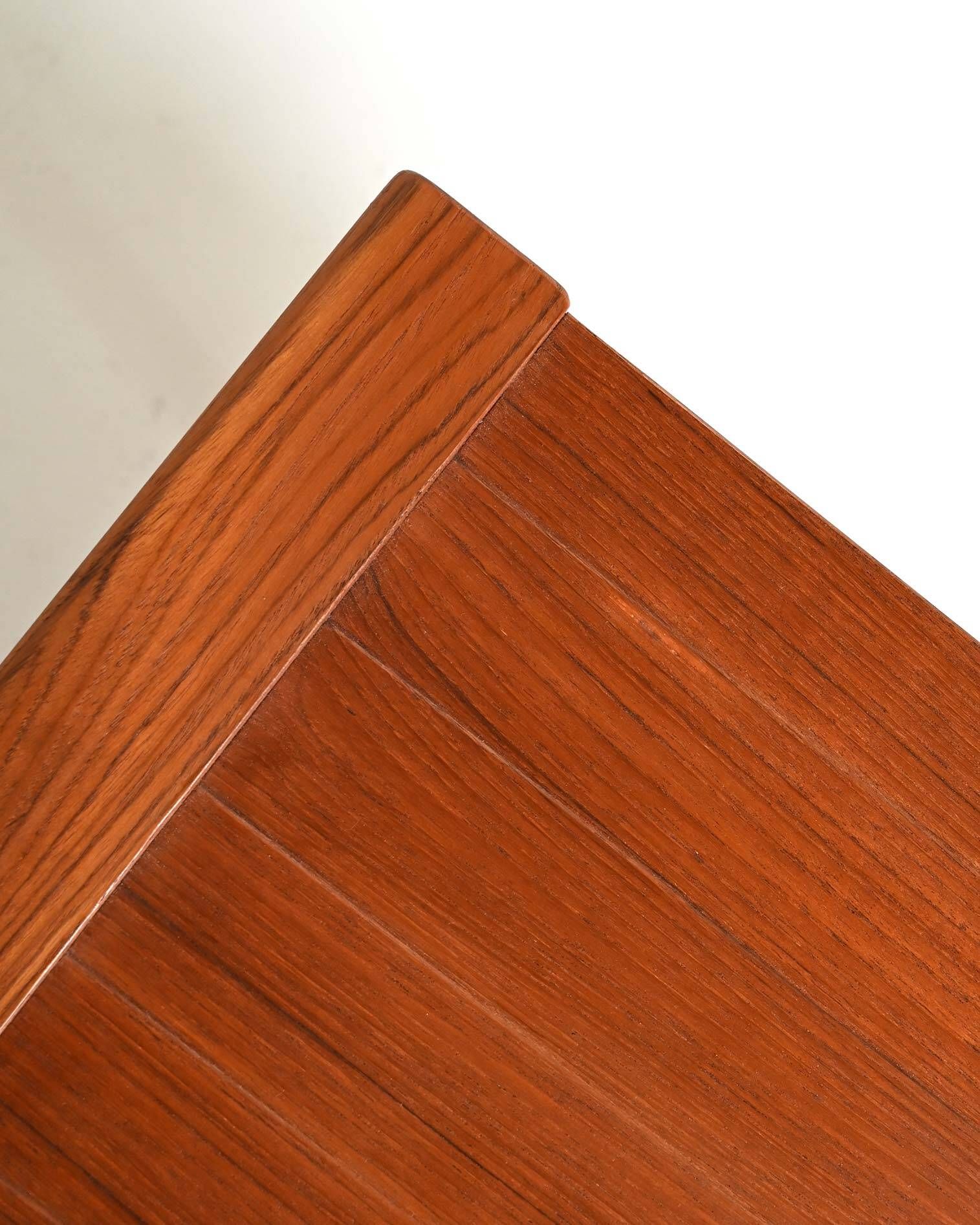 Scandinavian teak bench with planter, 1960s