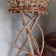 Rattan and wicker plant holders