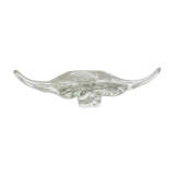 Murano glass "lucid" bowl shell element shell Murano, Italy, 1970s