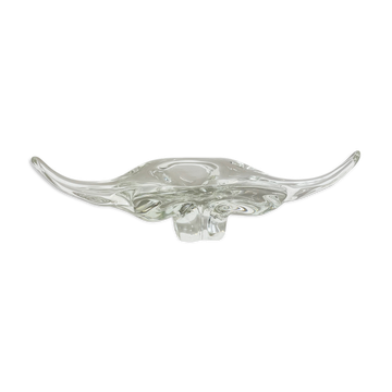 Murano glass "lucid" bowl shell element shell Murano, Italy, 1970s