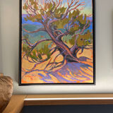 Cedar at high noon, Oil on canvas signed Leigh Gusterson