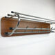 Porte-manteau rétro avec chrome et teck