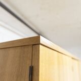 Armoire scandinave 3 portes en teck blond