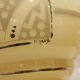 Yellow glass vase with Art Deco decoration signed D'Argyl circa 1930