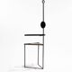 Chaise sculpturale en acier, 1980s