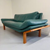 Salon complet canapé cuir teck design scandinave Komfort Danish