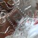Moulded glass candlestick portieux