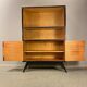 Bibliothèque plaquée noyer vintage, années 1960