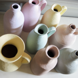 Decanter effect terracotta pastel gray