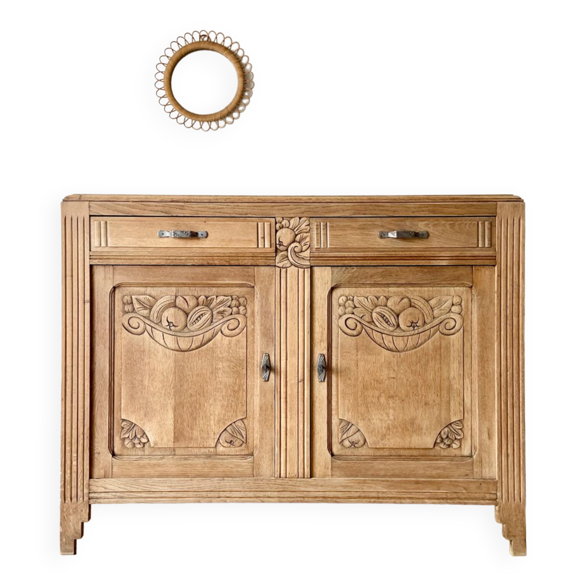 Buffet Art Déco en chêne massif