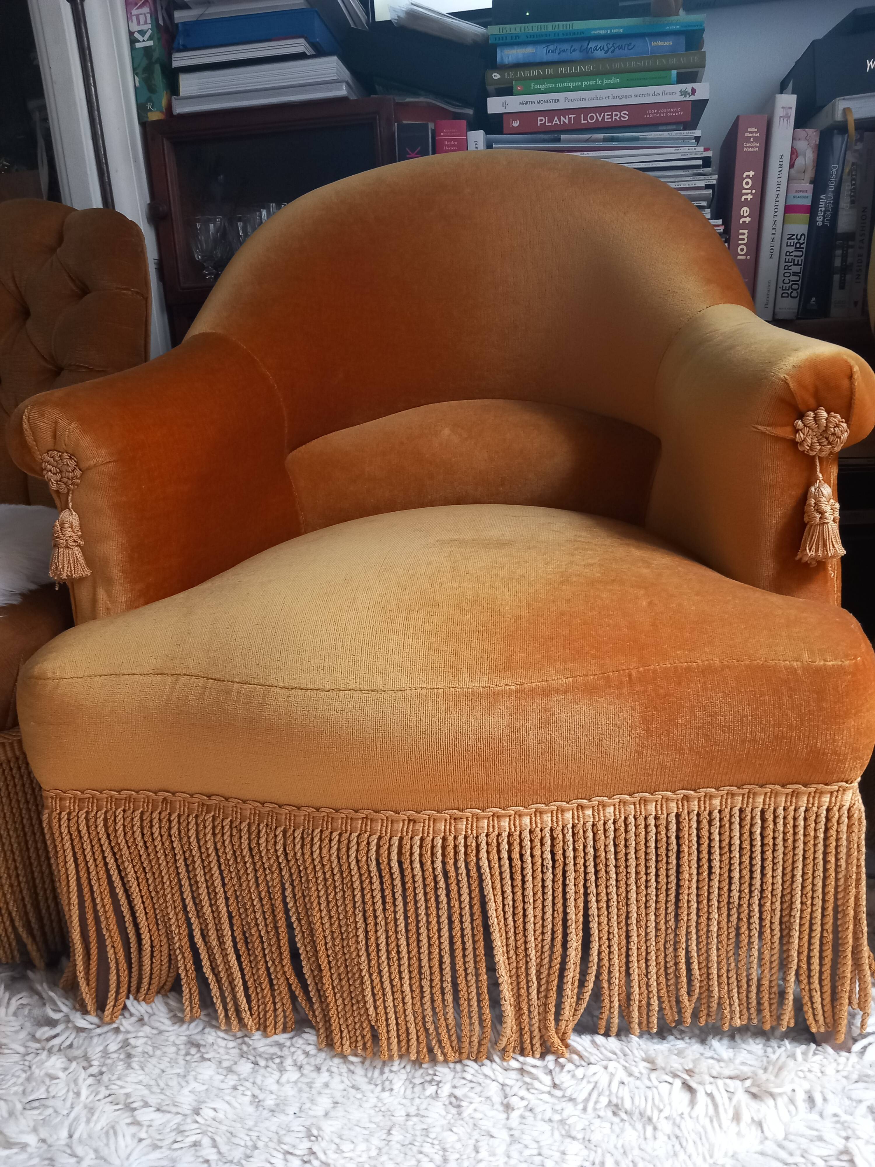 Pair of “toad” armchairs