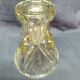 Glass vase molded 60 years old vintage