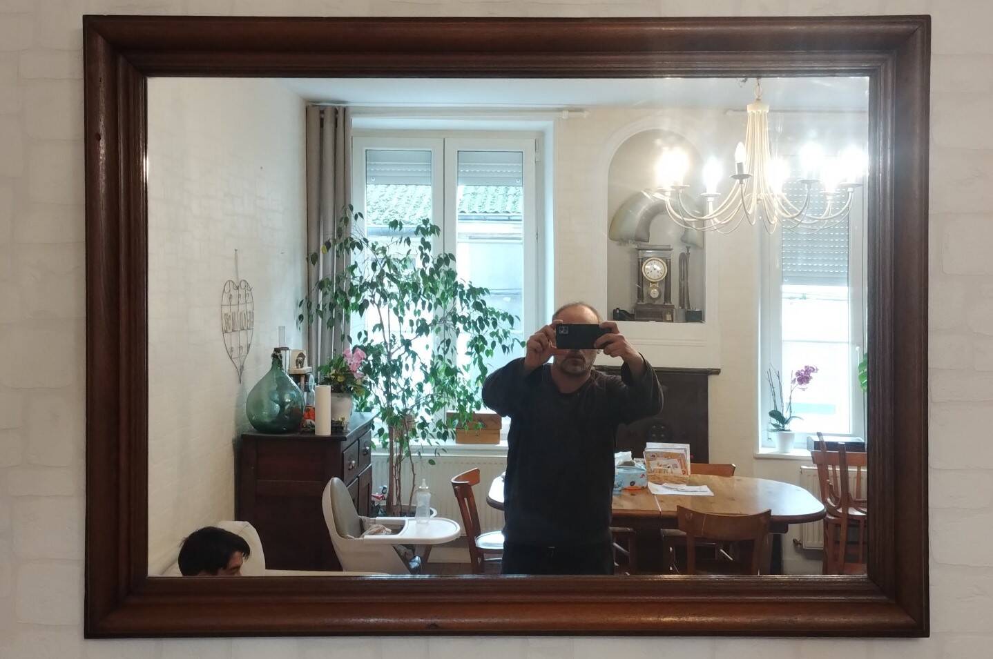 Large fireplace mirror