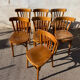 Set of 7 bistro chairs with curved backs