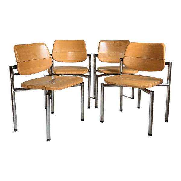 Chaises de bureau vintage Martin Stoll