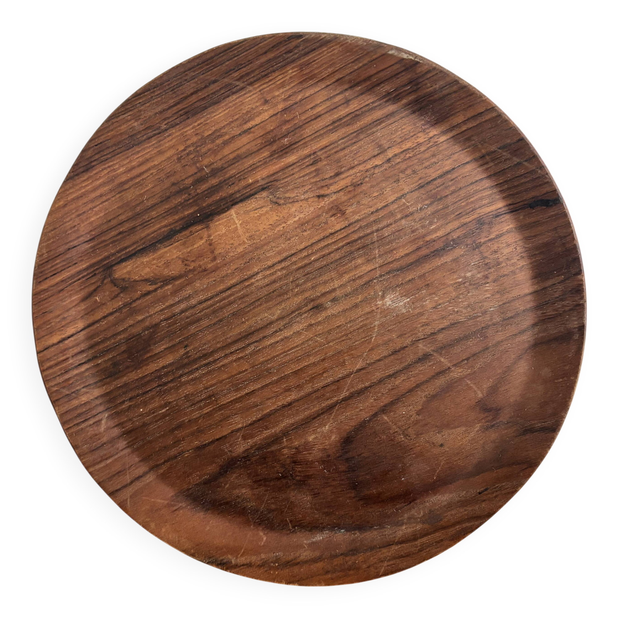 Very beautiful vintage Le Creuset wooden trivet, stamped LE CREUSET.
