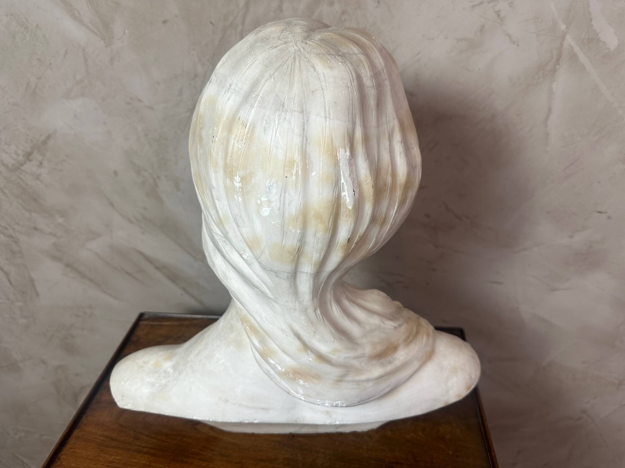 Marble bust of a woman