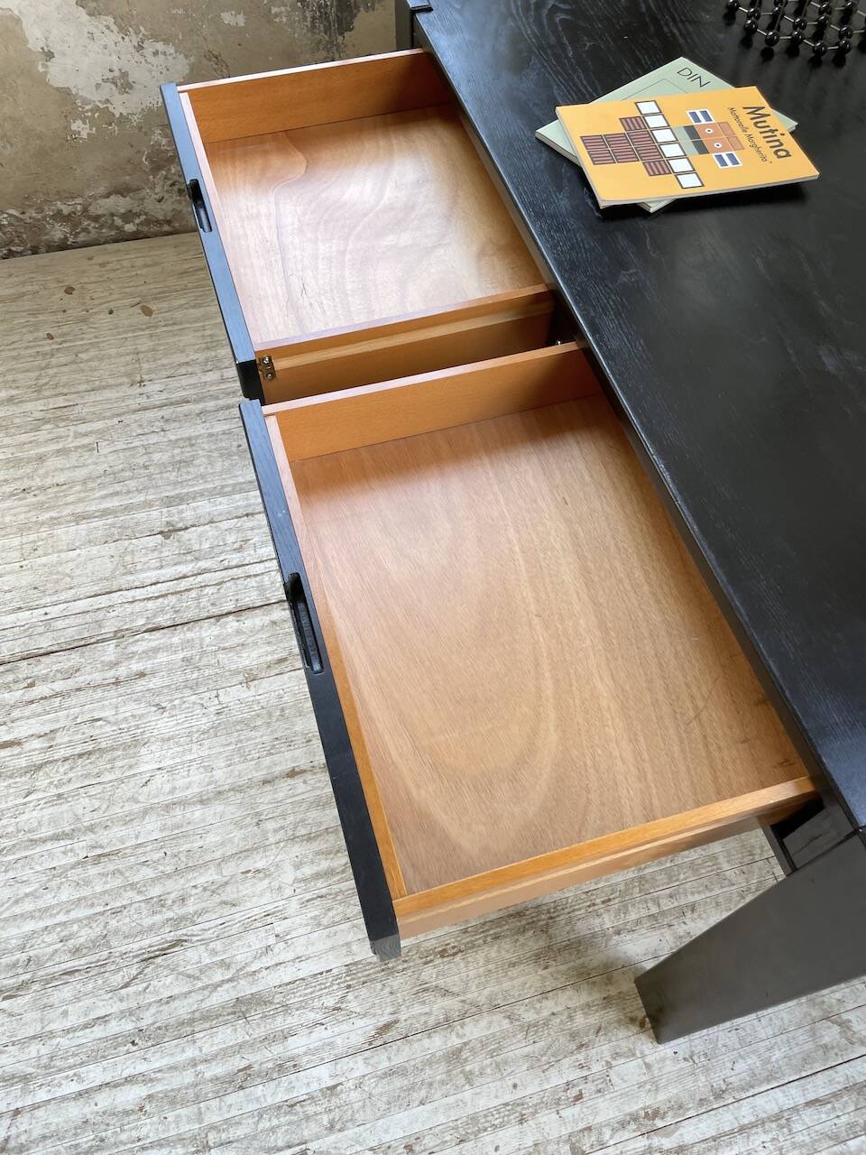 Regain black stained elm desk