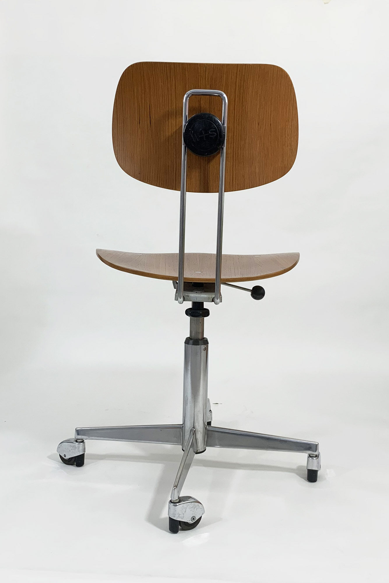 Vintage egon eiermann desk chair for wilde & spieth, 1960s