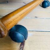 Vintage wooden trolley serving cart, 1960