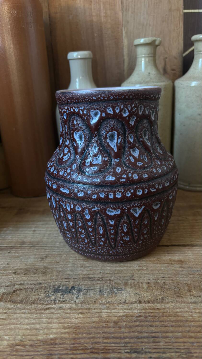 Jean Austryu (1910-2012) French ceramic 1950's, ceramic vase, France Céramique