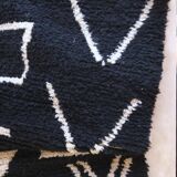 Tapis berbère noir et blanc