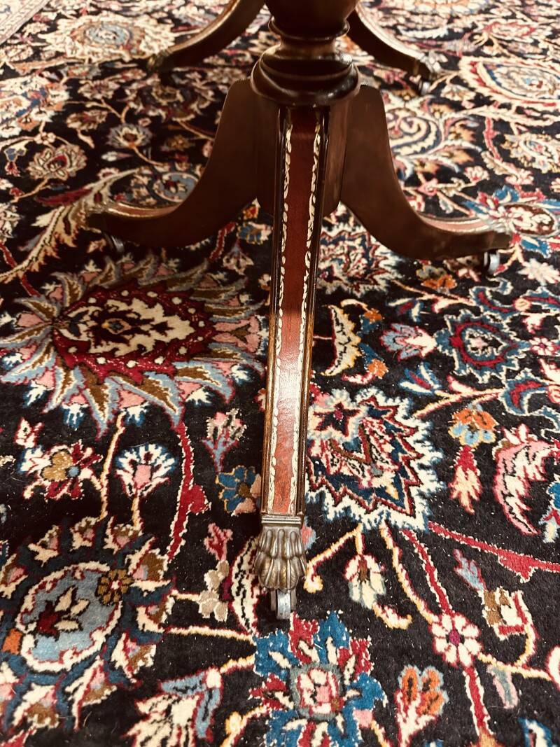 Antique English Chesterfield Coffee Table with leather top