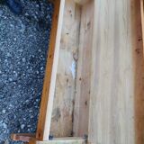 Old corner bench chest wood vintage pine