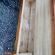 Old corner bench chest wood vintage pine