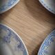 Set of 4 blue mismatched plates 2