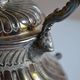 Art Nouveau teapot or samovar in silver-plated metal by goldsmith Victor Saglier