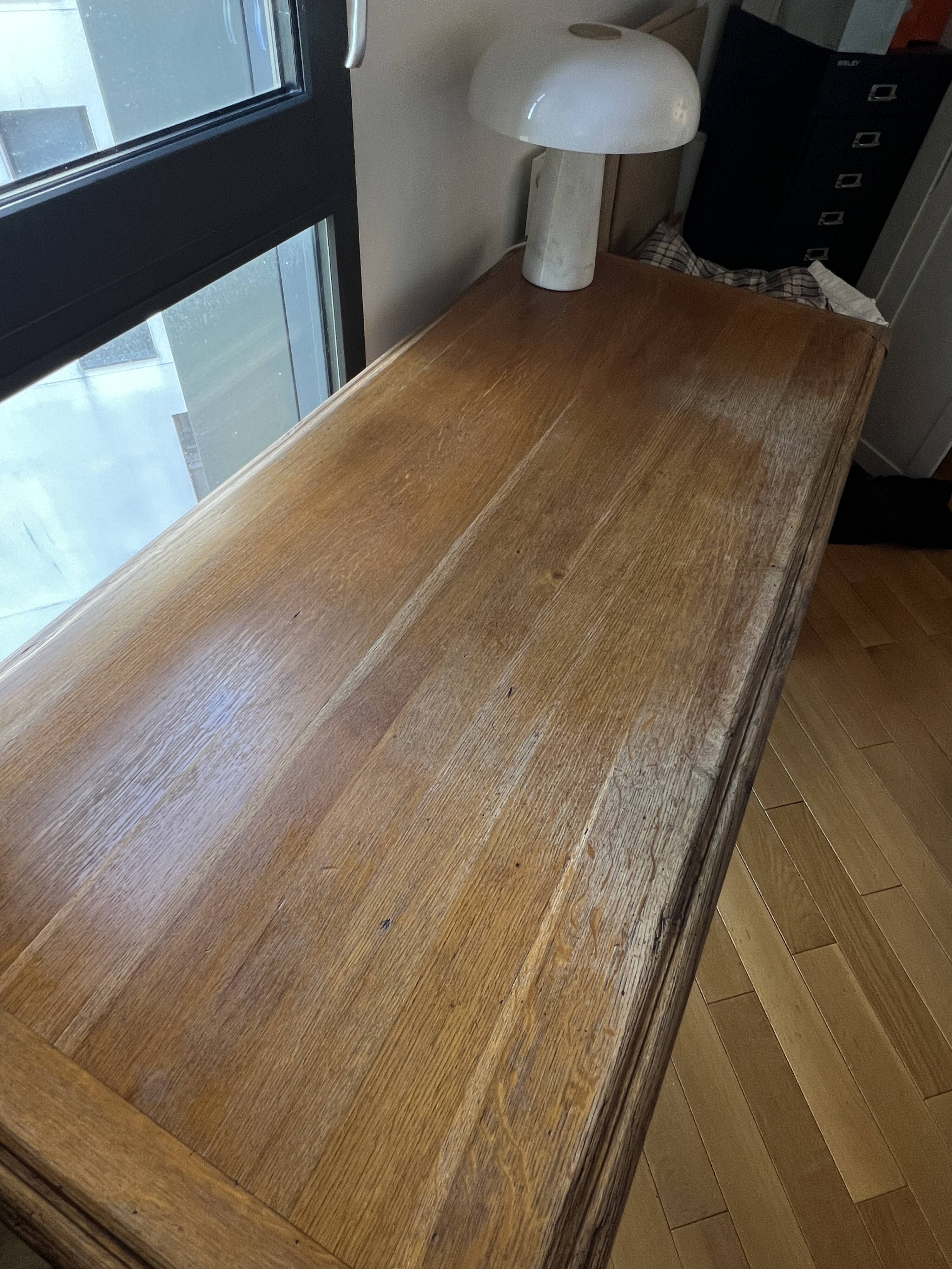 Solid wood desk
