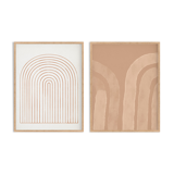 Pair of giclee prints, abstract wall art set of two, 50x70cm
