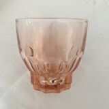 11 pink glasses and carafe