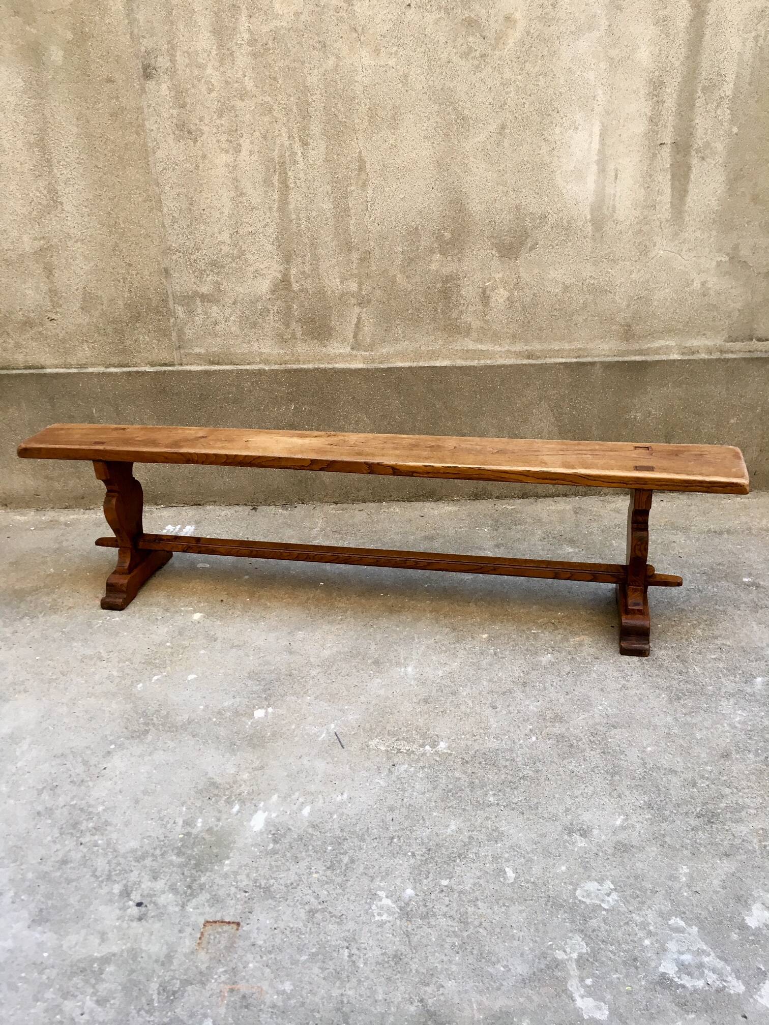 Banc de ferme bois massif