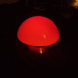 Vintage lamp in the shape of orange mushroom "UFO touch lamp"