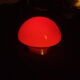 Vintage lamp in the shape of orange mushroom "UFO touch lamp"