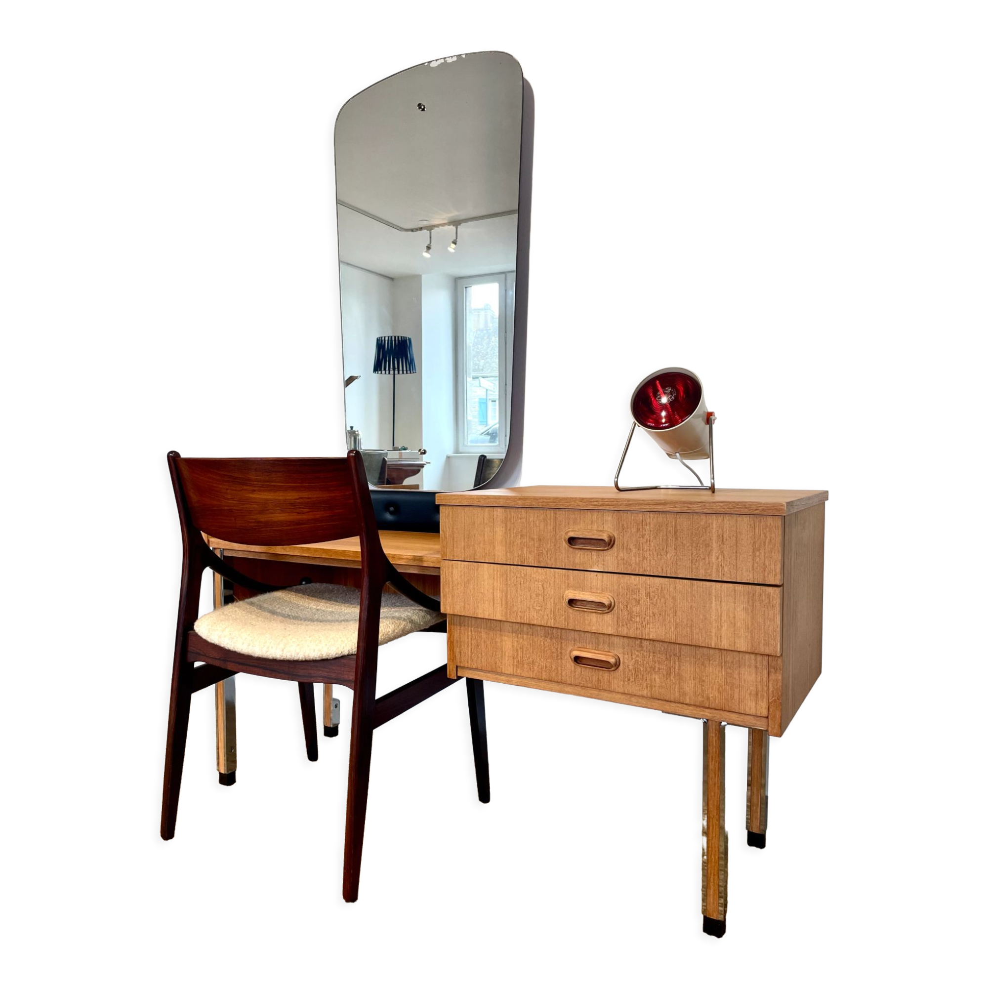 Teak dressing table 60s
