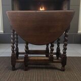 Vintage wooden table (foldable) / drop-leaf table / console