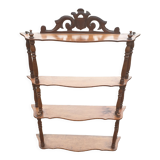 Wall shelf Napoleon III solid walnut