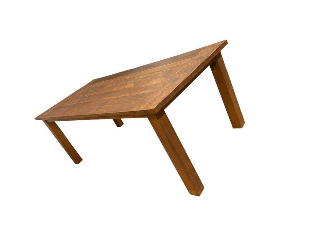 XL vintage solid wood dining table / farmhouse table