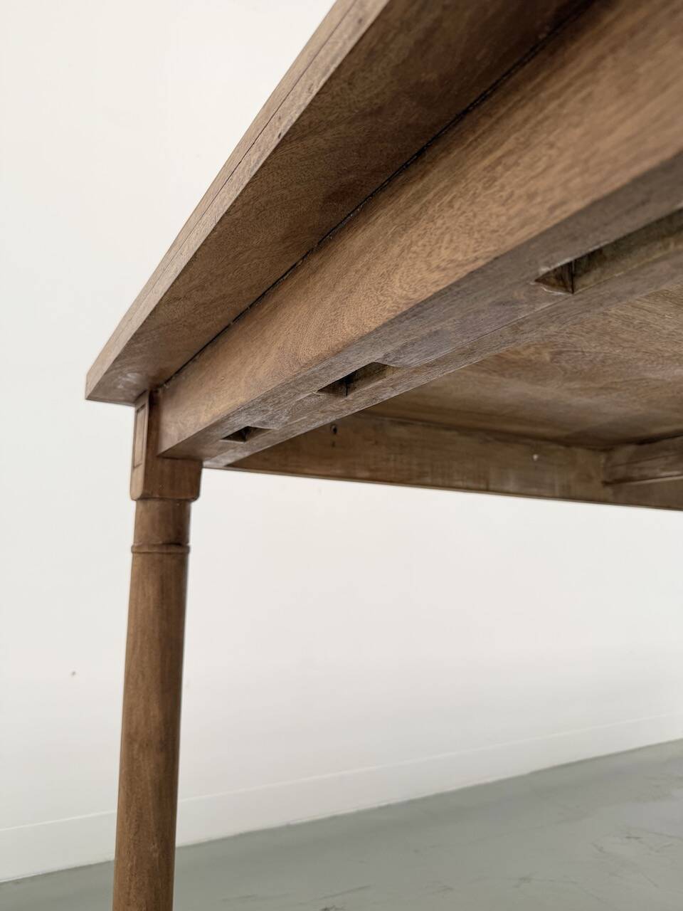 XL beech farmhouse table