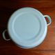 Enamelled metal basin from the 50s mint green